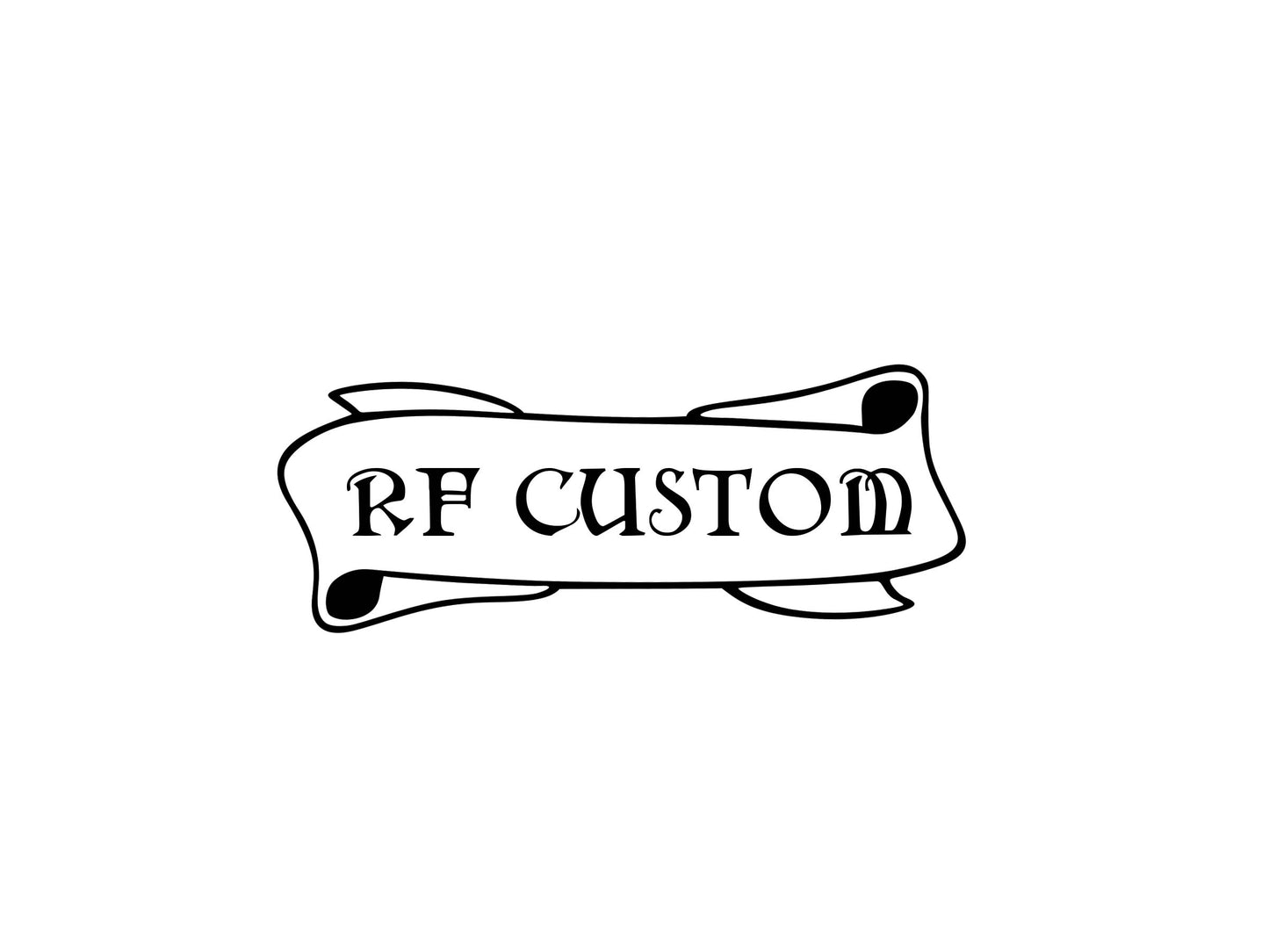 Custom Banner Waterslide Decal 55 x 20mm Darken Stone Font