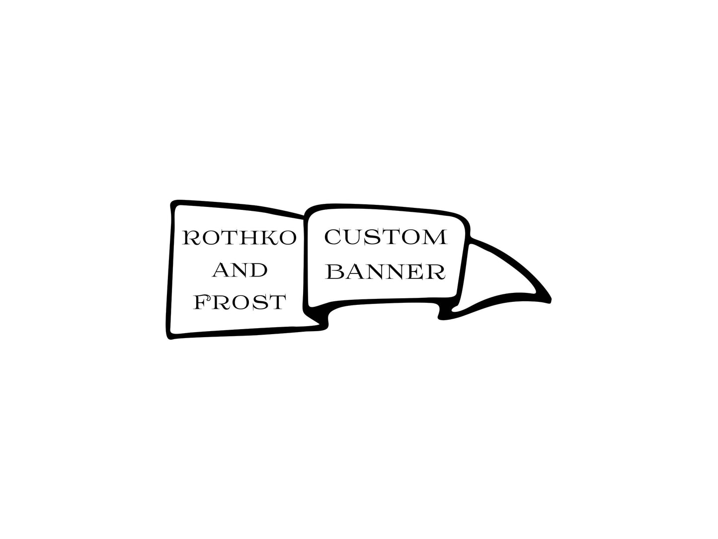 Custom Banner Waterslide Decal 55 x 20mm Prida Font