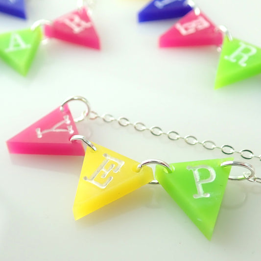 Personalised Bunting Necklace